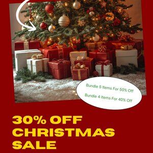 30% OFF EVERYTHING Christmas Sale!